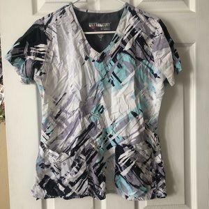 Greys Anatomy Abstract Scrub Top